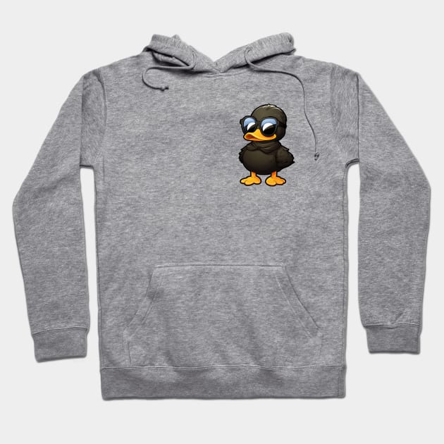 Cute but Cool Duck Wearing Shades Hoodie by MugsForReal
